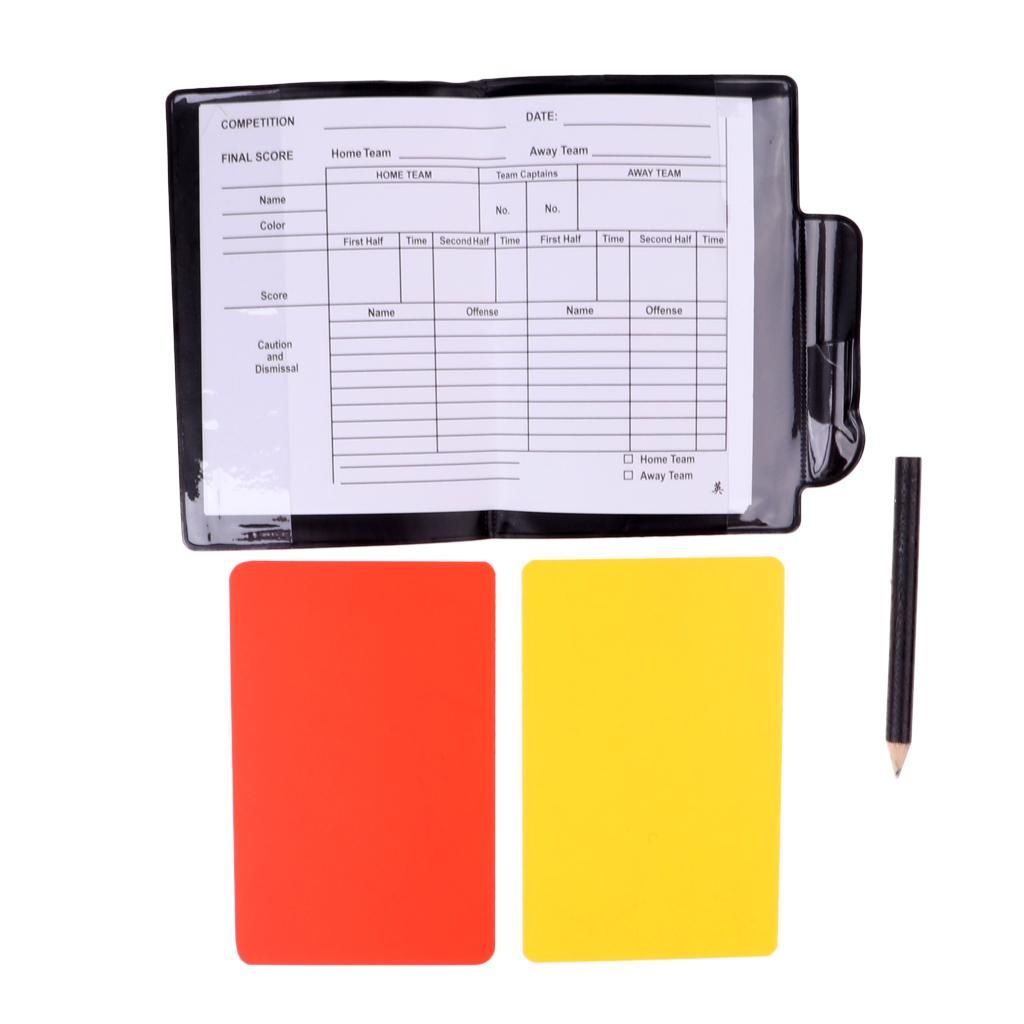 Referee Set With Red Yellow Card And