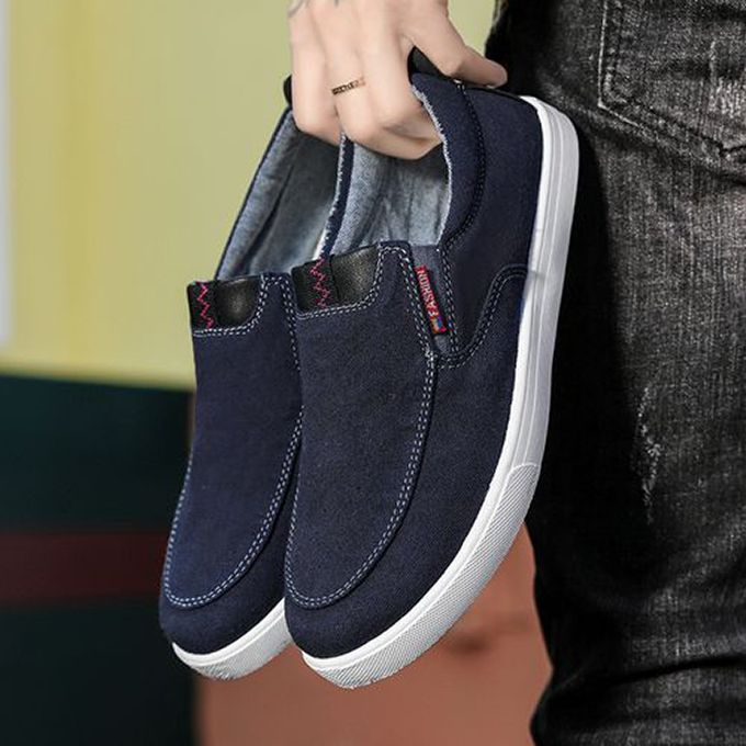 Men's Sneakers Soft Sole Canvas Shoes - Blue