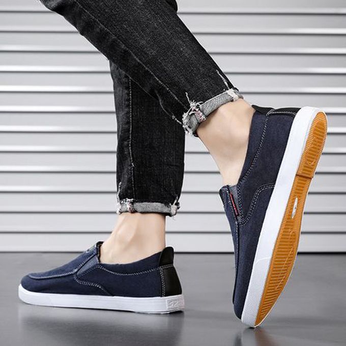 Men's Sneakers Soft Sole Canvas Shoes - Blue