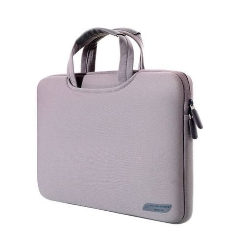 15.4 Inch Portable Air Permeable Handheld Sleeve Bag ForBook Air / Pro, Lenovo And Other Laptops, Size: 38x27.5x3.5cm (Grey)