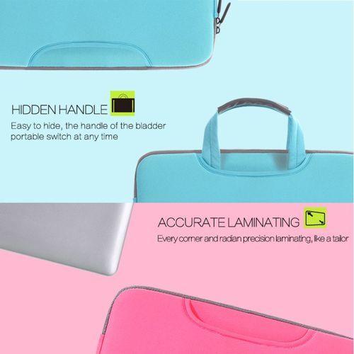 15.4 Inch Portable Air Permeable Handheld Sleeve Bag ForBook Air / Pro, Lenovo And Other Laptops, Size: 38x27.5x3.5cm (Grey)
