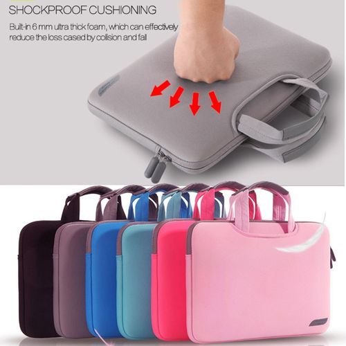 15.4 Inch Portable Air Permeable Handheld Sleeve Bag ForBook Air / Pro, Lenovo And Other Laptops, Size: 38x27.5x3.5cm (Grey)