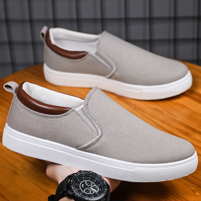 Men's Korean Style Casual Shoes-Gray