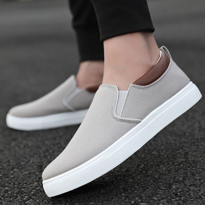 Men's Korean Style Casual Shoes-Gray