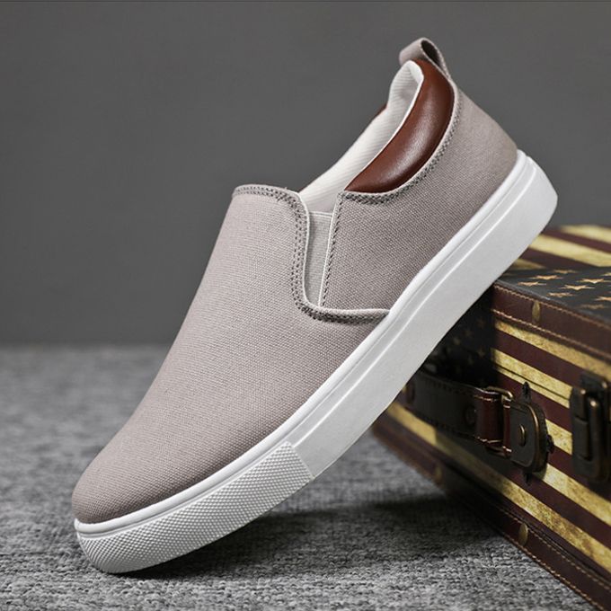 Men's Korean Style Casual Shoes-Gray