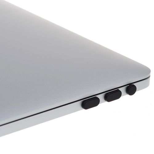 12" Dust Plug, Port Anti Dust Set For 2016-2018 Macbook 13" 15" New Pro With USB-C Ports, Black