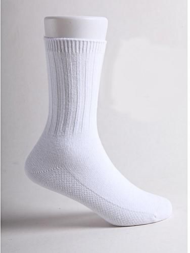 White Cotton School Socks-3 Pairs (6 Legs) Unisex
