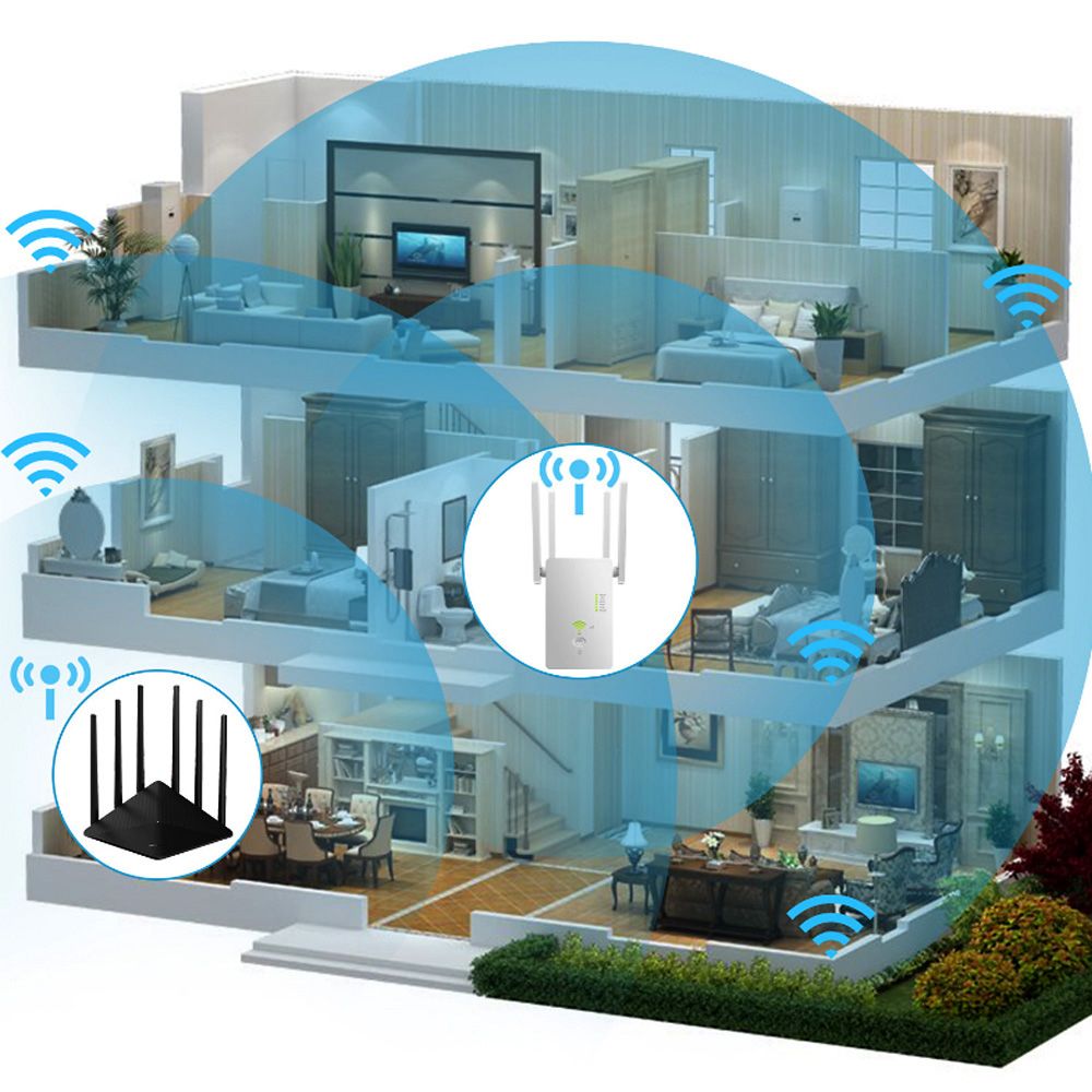 AC1200Mbps Wireless Access Point Long Range Extender 802.11n