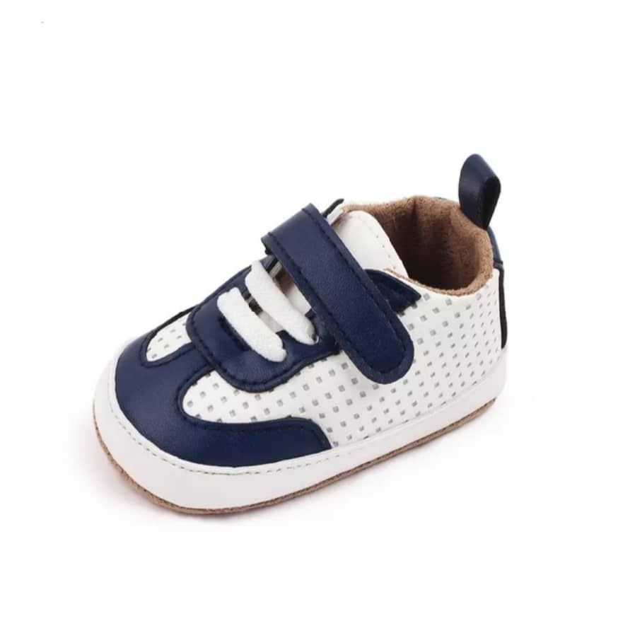 Unisex Newborn Baby Soft Sole Sneakers - Navy
