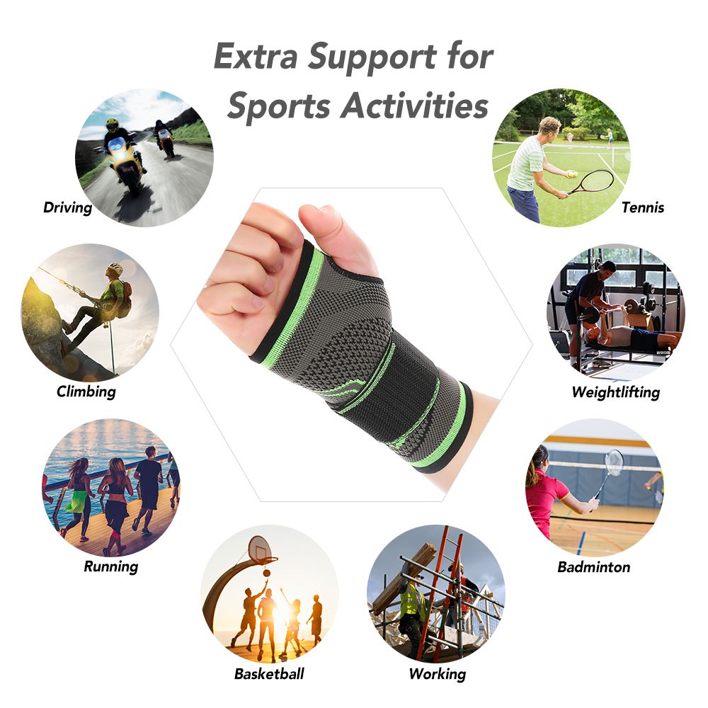 Wrist Support Sleeve Half-Finger Wrist Band Wrist Palm