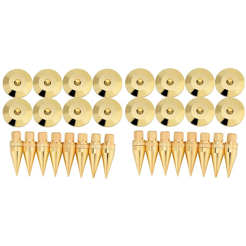 16 Pairs 6 X 36mm Copper Speaker Spike Isolation Stand +