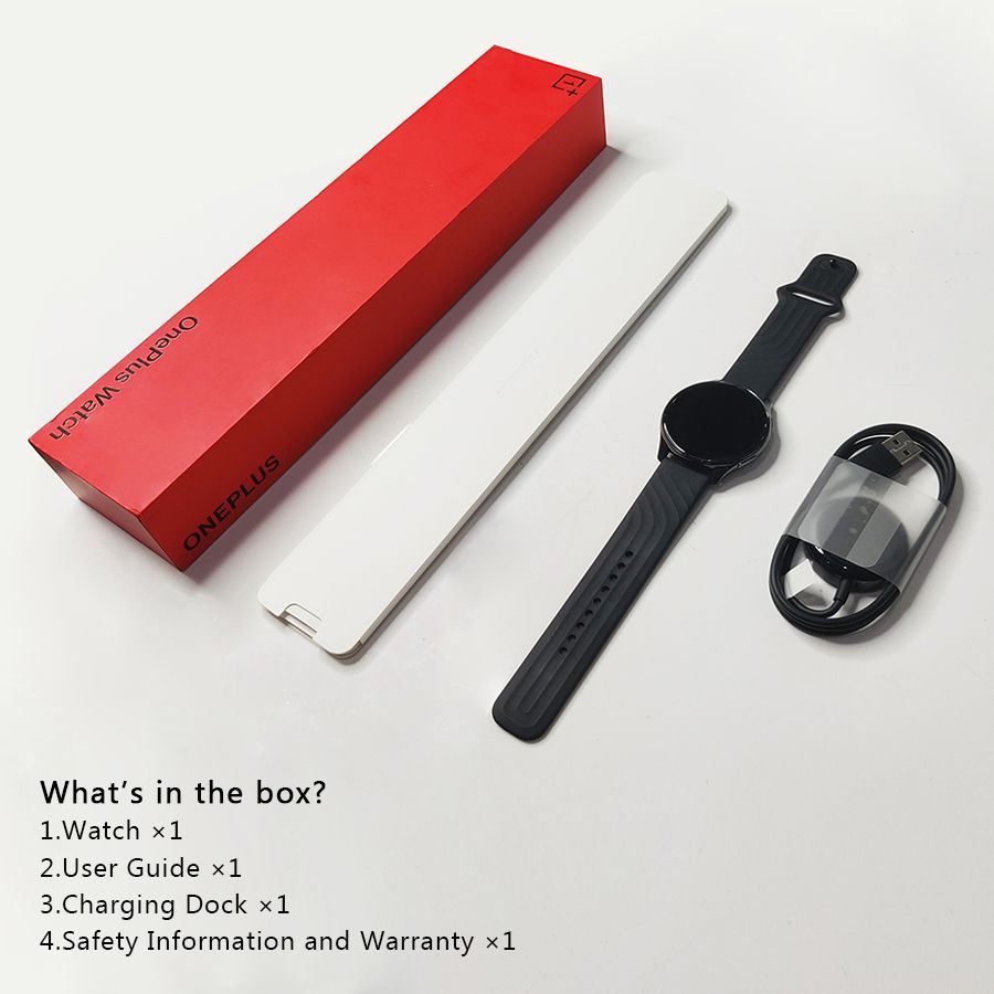 OnePlus Watch 4GB Smart Watch Blood Oxygen Up To 14 Days 1.39'' GPS OnePlus 9 9Pro 10 Pro Smartwatch(#Black)