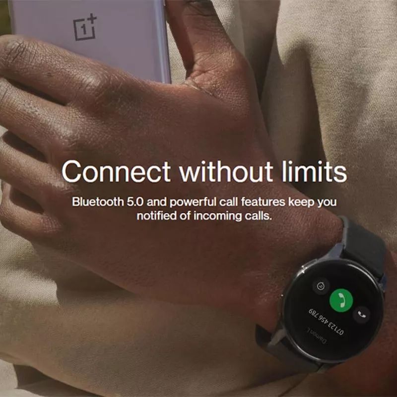 OnePlus Watch 4GB Smart Watch Blood Oxygen Up To 14 Days 1.39'' GPS OnePlus 9 9Pro 10 Pro Smartwatch(#Black)