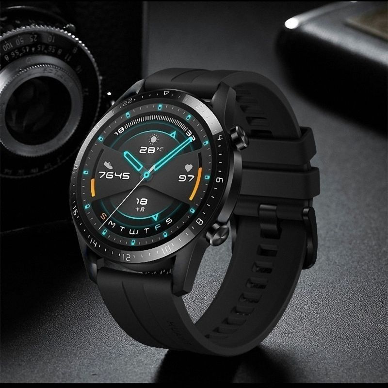 P32 HD Screen Smart Watch Men Full Touch Blood Pressure Heart Rate Monitor Women Fitness SmartWatch GT2 Waterproof IOS Android(#P32-Black)