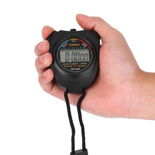 Stopwatch Handheld Digital LCD Sports Chronograph Counter Timer