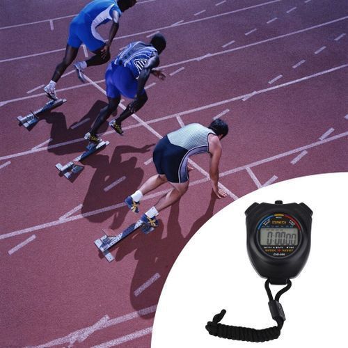 Stopwatch Handheld Digital LCD Sports Chronograph Counter Timer