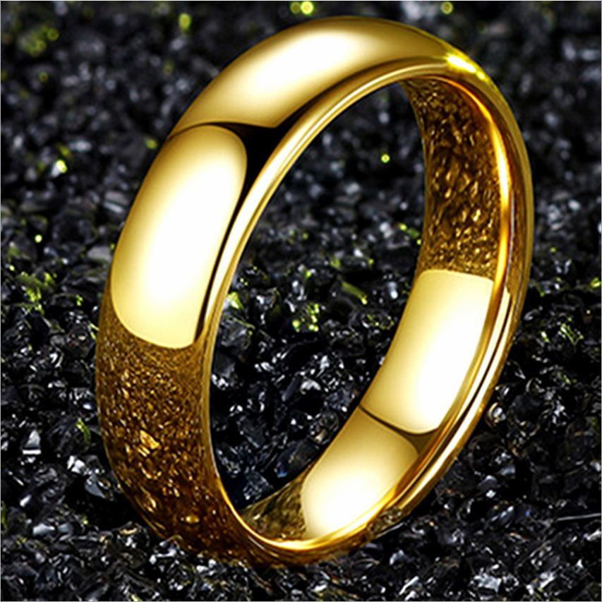 Polished Engagement Wedding Pendant Ring Band Plain Dome