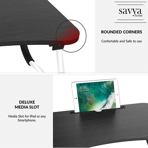 Foldable Wooden Bed Laptop Table With Free Key Holder