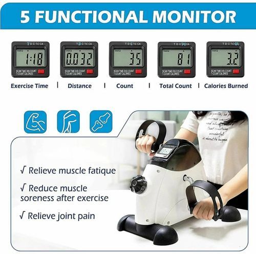 Portable Exercise Pedal Bike Mini Exercise Bike Leg Trainer Indoor Fitness