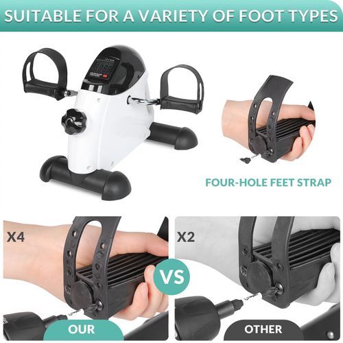 Portable Exercise Pedal Bike Mini Exercise Bike Leg Trainer Indoor Fitness