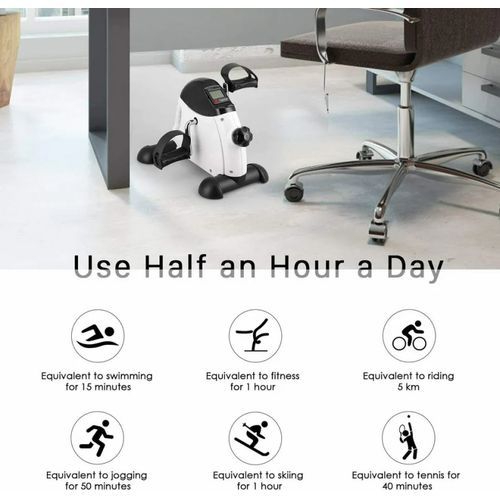 Portable Exercise Pedal Bike Mini Exercise Bike Leg Trainer Indoor Fitness