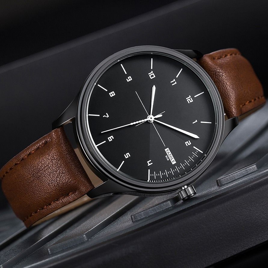 Top Luxury Brand Watch Famous Fashion Sports Cool Men Quartz Watches Wristwatch Gift For Male YZL502H-Brown-H