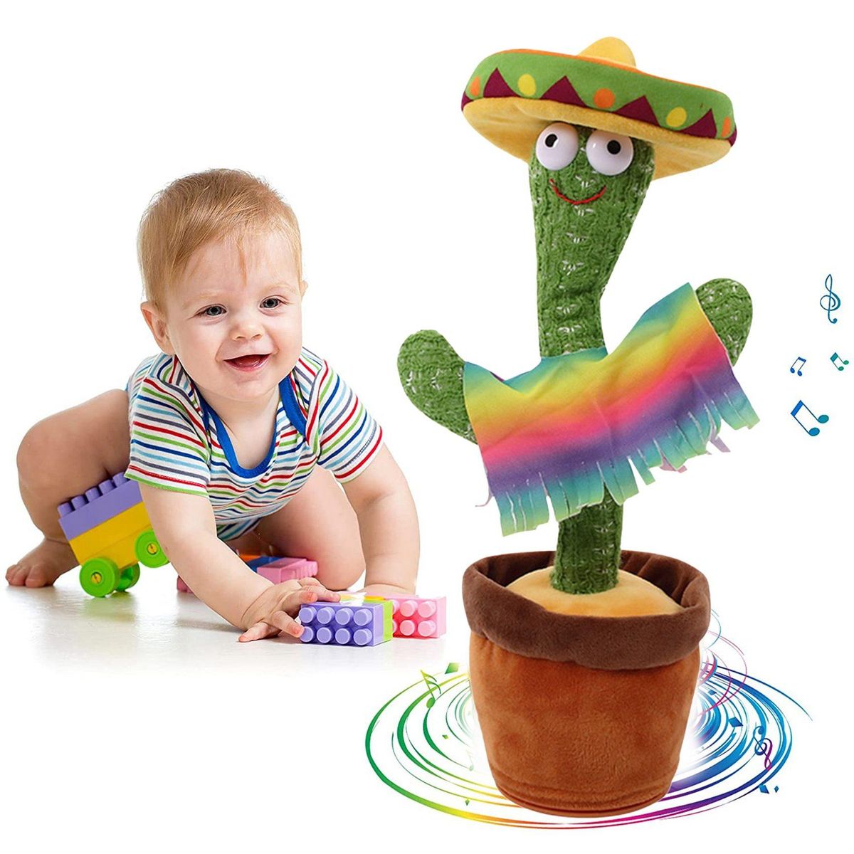 Lovely Talking Toy Dancing Cactus Doll Speak Talk Sound Record Repeat Toy Kawaii Cactus Toys Children Home Decor