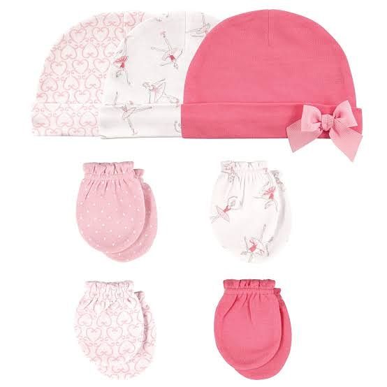Baby Cap & Scratch Mitten
