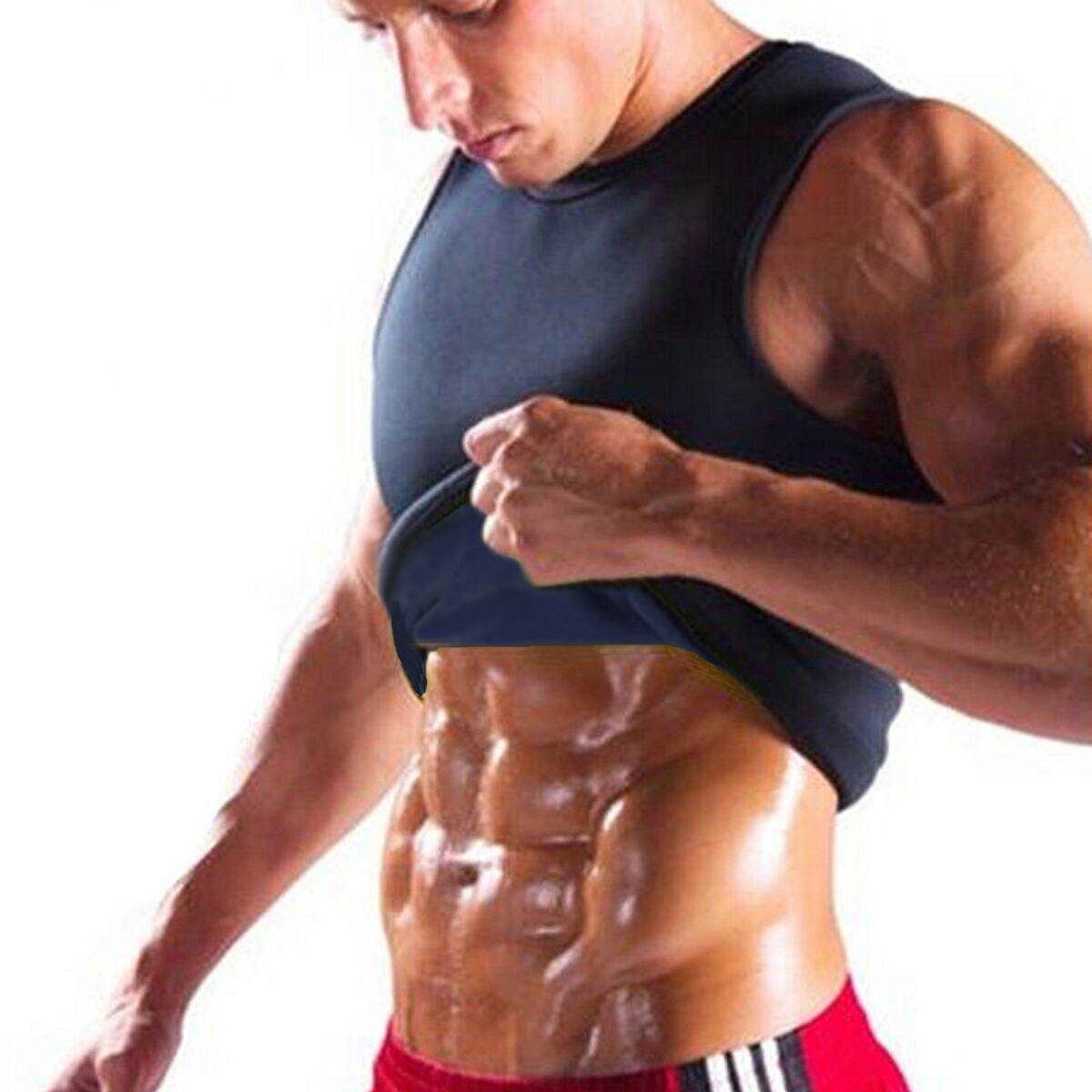 Neoprene Body Shaper Men Slimming Thermo Sweat Sauna Waist Trainer Belt M M