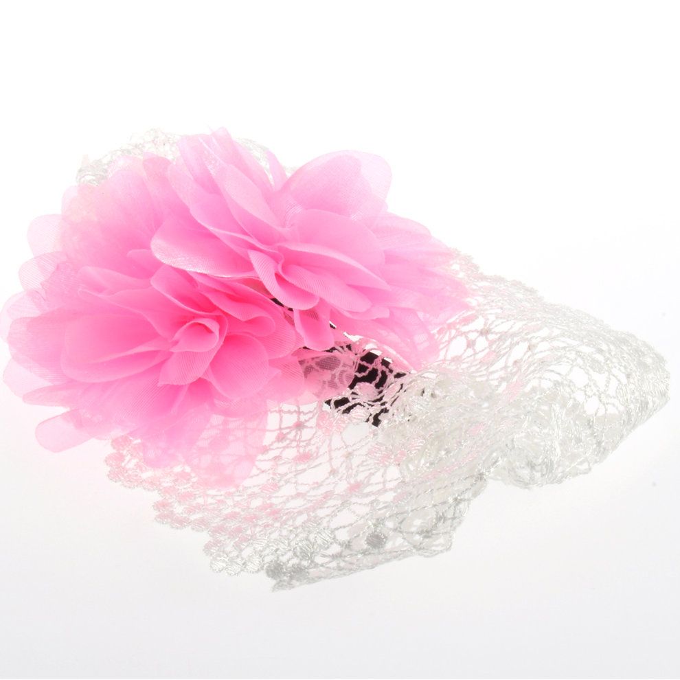 New Baby Girl Toddler Lace Headband Hair Bow Accessories 3 Colors Headwear