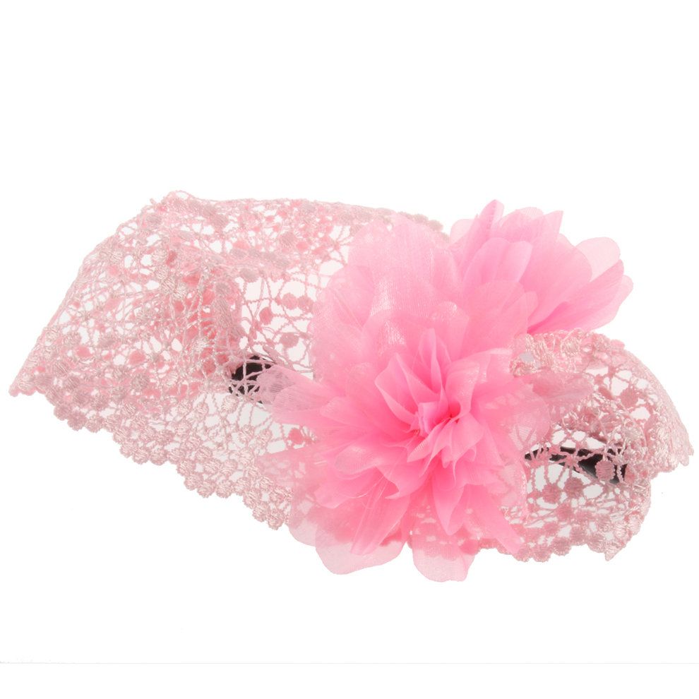 New Baby Girl Toddler Lace Headband Hair Bow Accessories 3 Colors Headwear