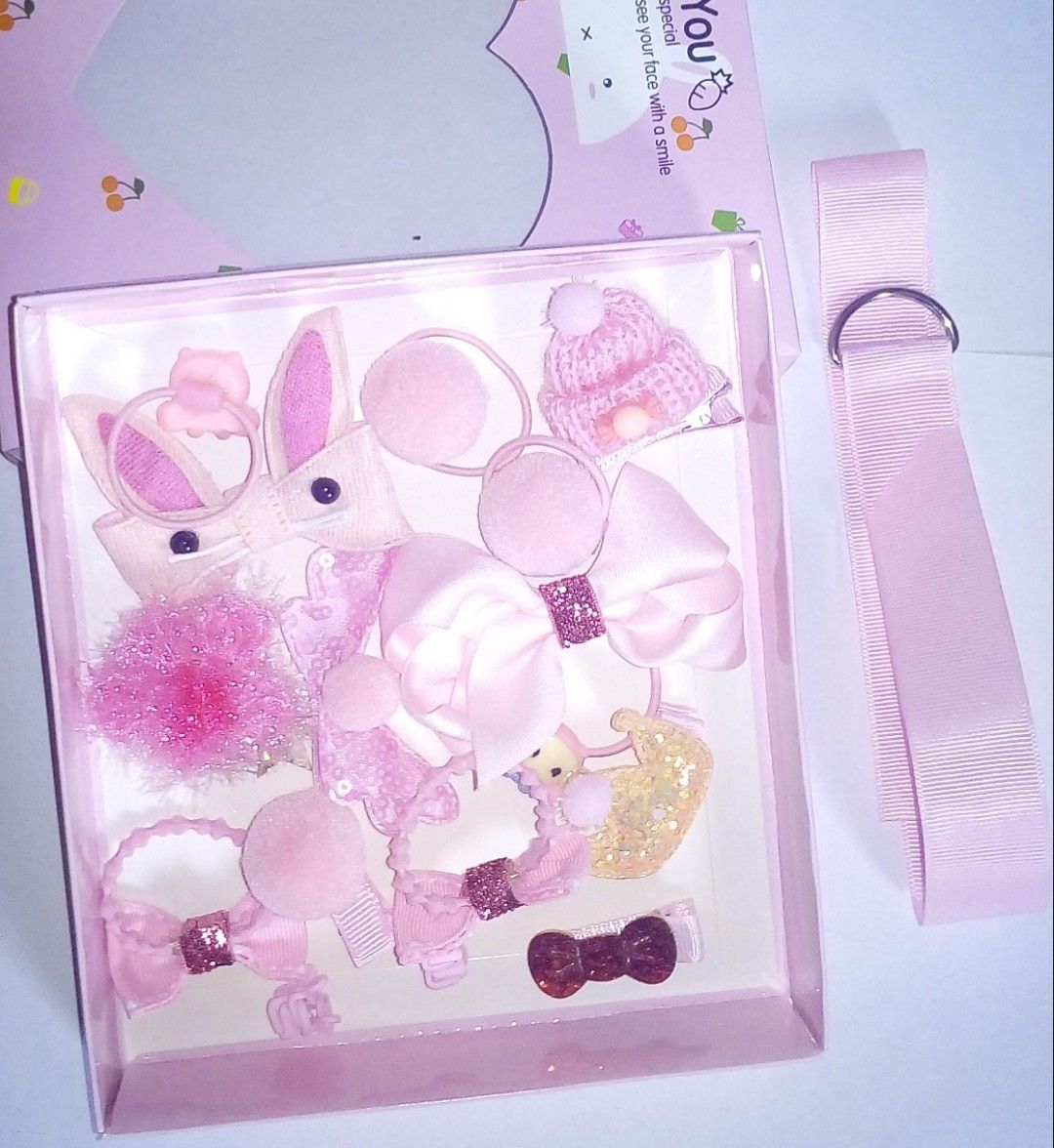 Cute 18PC Set Baby Girl Toddler Hair Clip Accessories-pink
