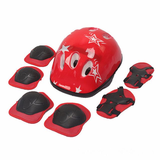 6 Pcs 4-16 Years Kids Elbow Knee Pads Cycling Sports Safety