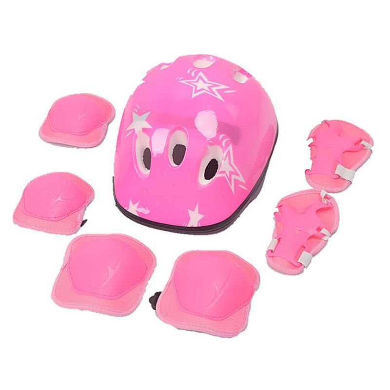 6 Pcs 4-16 Years Kids Elbow Knee Pads Cycling Sports Safety