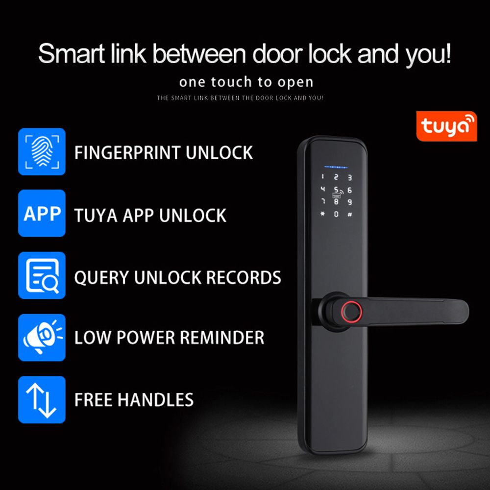 Tuya Smart Lock Fingerprint Lock Door Lock Keypad Door Lock