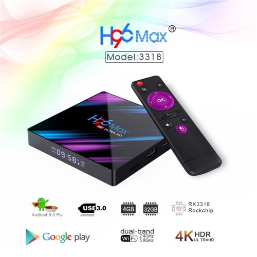 H96 Max Ultra Hd Android Tv Box 4GB RAM - 32GB ROM