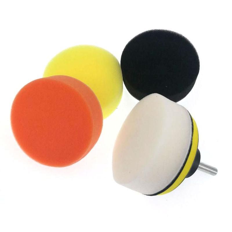11Pcs Car Polishing Kit Self-Adhesive Buffing Waxing Sponge Wool Wheel Polish Pad for Car Polisher Drill Adapter Detail Cleaning