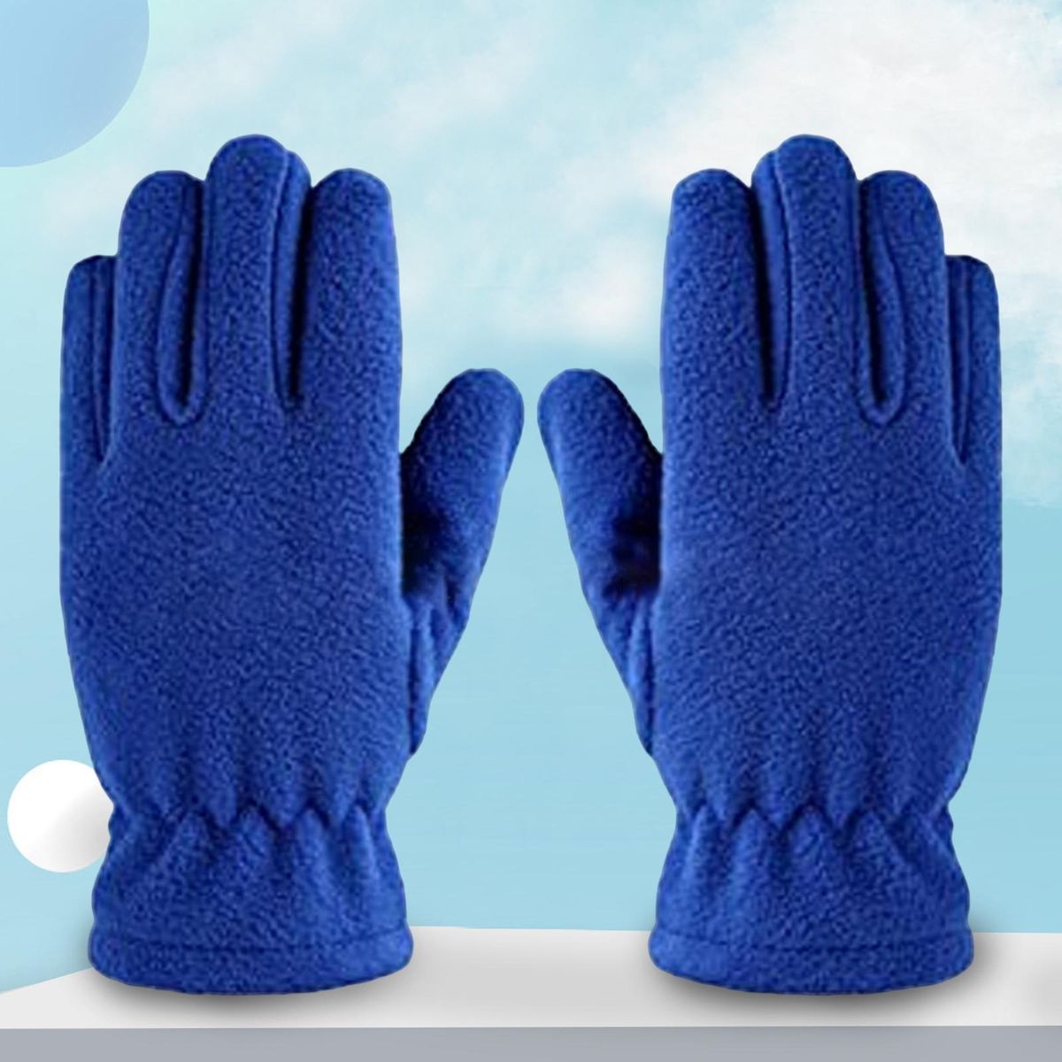1 Pair Children Winter Regular Fit Kids Winter Royal Blue