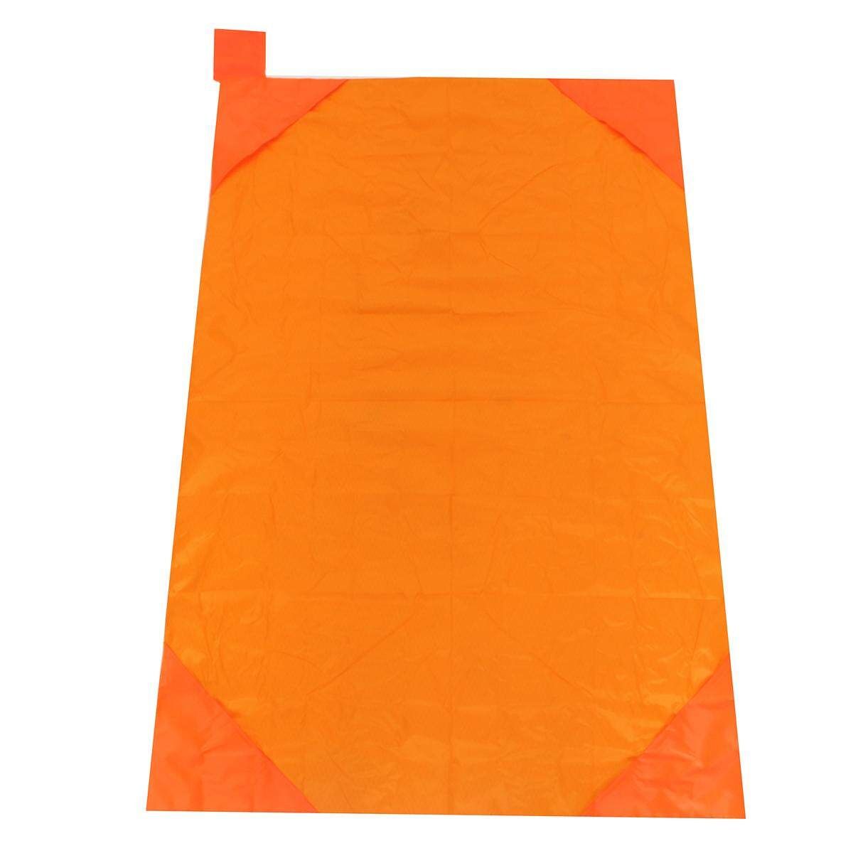 Waterproof Portable Foldable Picnic Camping Pocket Blanket Beach Mat Outdoor Orange Orange (Orange)