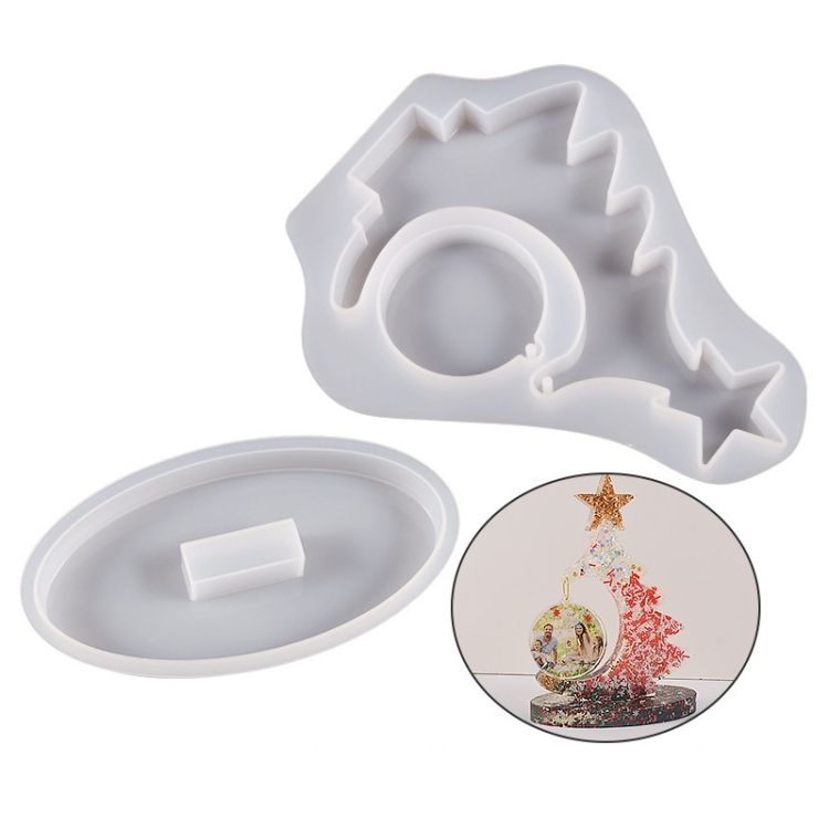 Crystal Epoxy Christmas Mold Without Bead Chain