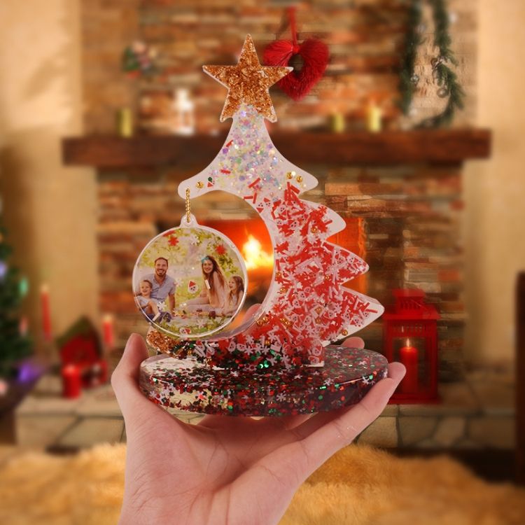 Crystal Epoxy Christmas Mold Without Bead Chain