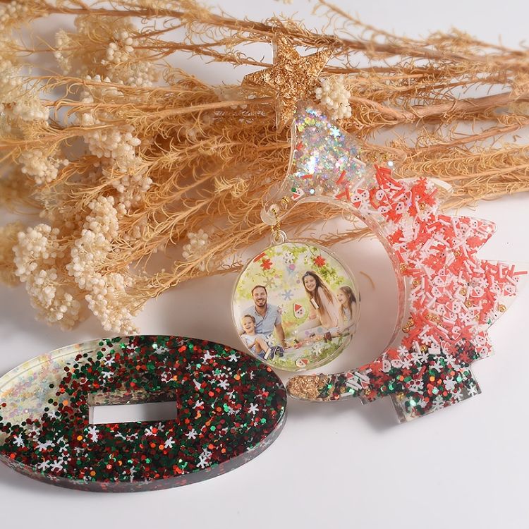 Crystal Epoxy Christmas Mold Without Bead Chain