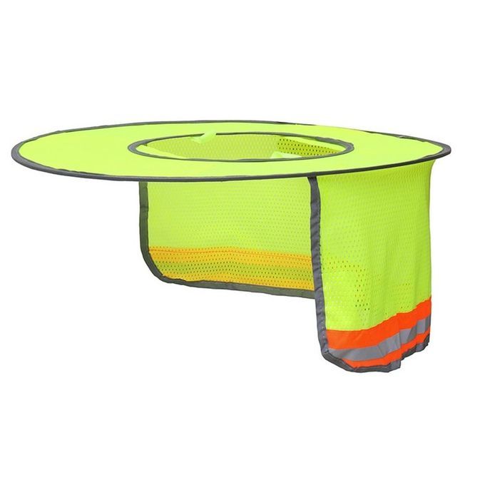 Hard Hat Sun Shade Ne K Shield Sun Prote Tion Visable Mesh For Hardhats/ -Yellow