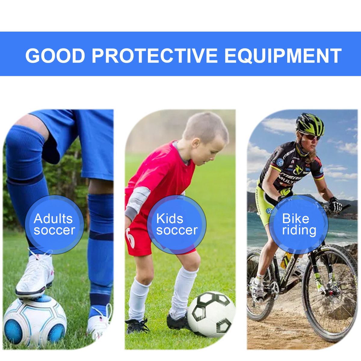 Soccer Shin Guard With Ankle Protector And Adjustable