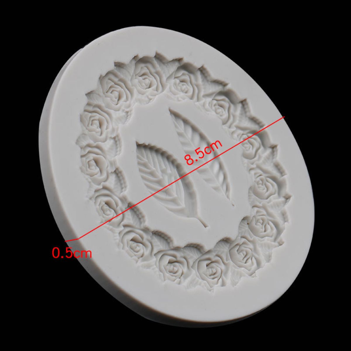 Wreath Leaf Silicone Liquid Mold Kitchen Cake Chocolate DIY