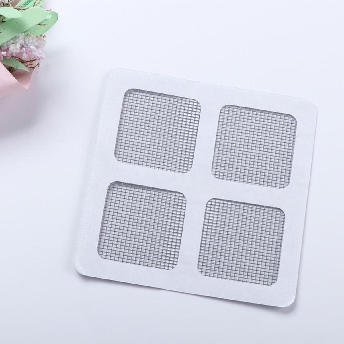 10PCS Window Screen Repair Kit Tape 4 x 4 Inch Strong Adhesive Waterproof Cover Mesh Sticky Wires Patches for Door Window Screen Covering up Holes DIY Repairment