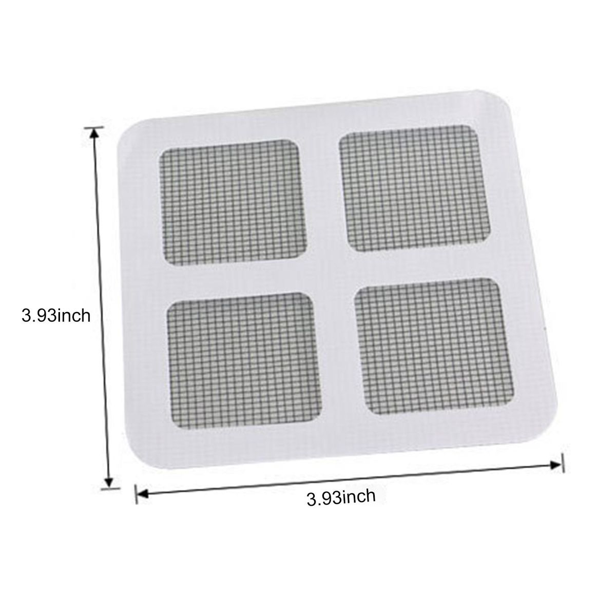10PCS Window Screen Repair Kit Tape 4 x 4 Inch Strong Adhesive Waterproof Cover Mesh Sticky Wires Patches for Door Window Screen Covering up Holes DIY Repairment