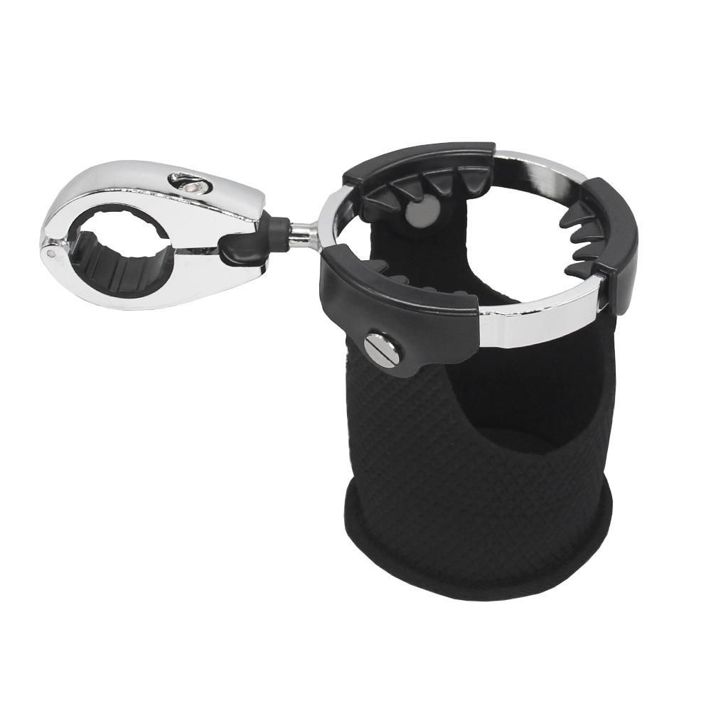 Motorcycle Cup Holder Beverage Drink Can Handlebar Mount 360° Rotation Universal Water Bottle Holder for Motorcycle ATV UTV Kayak Marine Boat 7/8in to 1 1/4in Handlebar