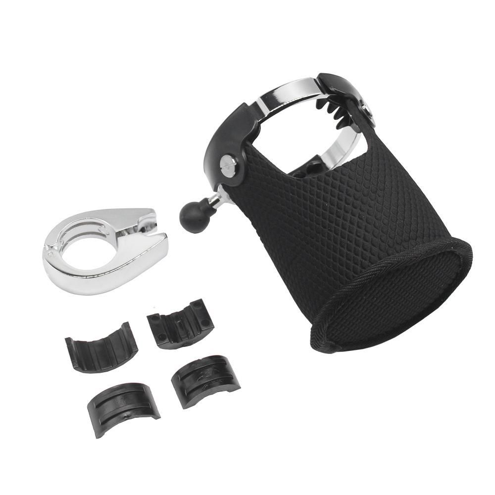 Motorcycle Cup Holder Beverage Drink Can Handlebar Mount 360° Rotation Universal Water Bottle Holder for Motorcycle ATV UTV Kayak Marine Boat 7/8in to 1 1/4in Handlebar