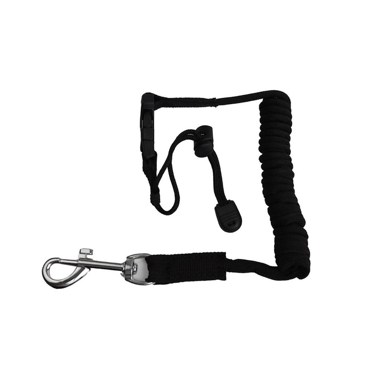 Fishing Rod Tie Rope Surfboard Ankle Paddle Leash Black